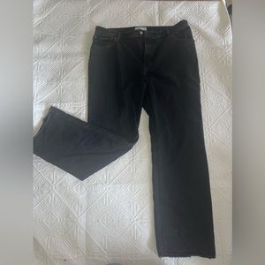Abercrombie curve love black jeans with back rip